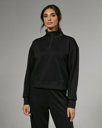 7Diamonds REV™ Crop Quarter-Zip Pullover
