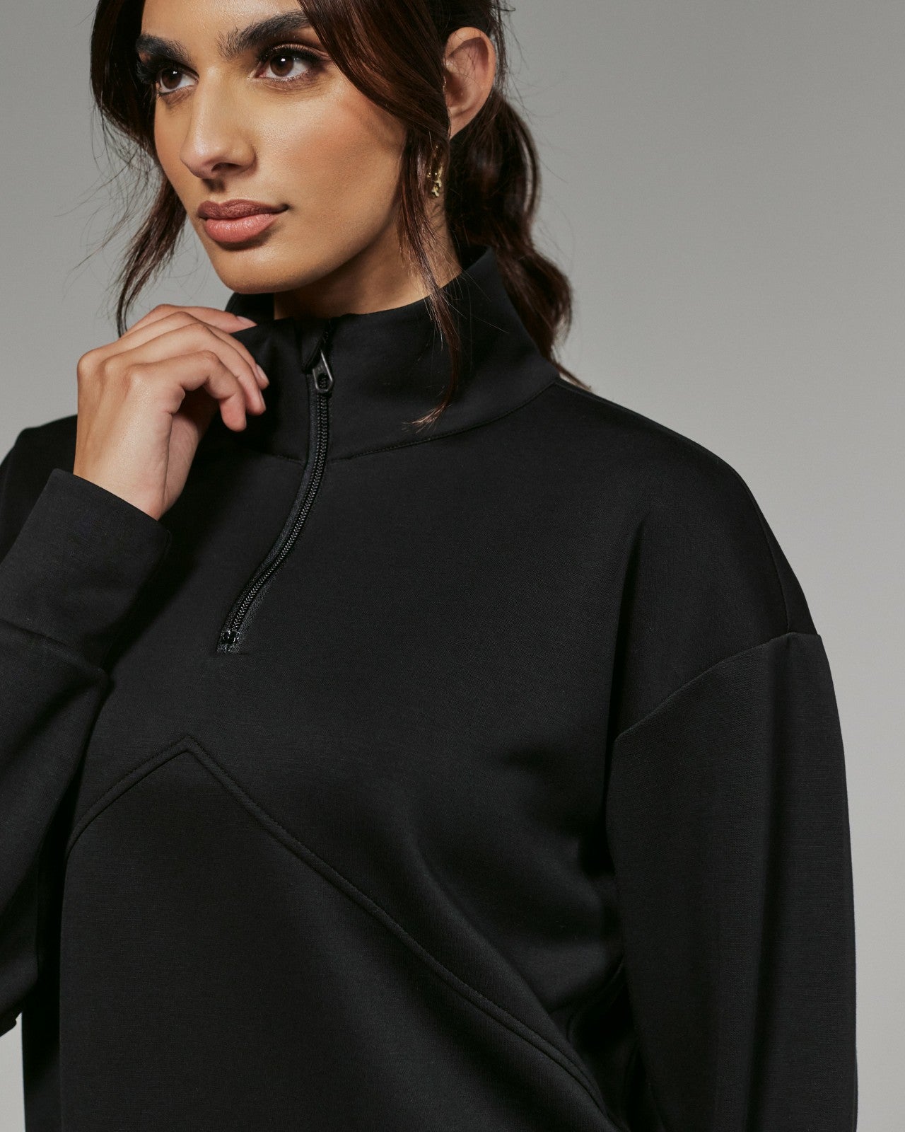 7Diamonds REV™ Crop Quarter-Zip Pullover