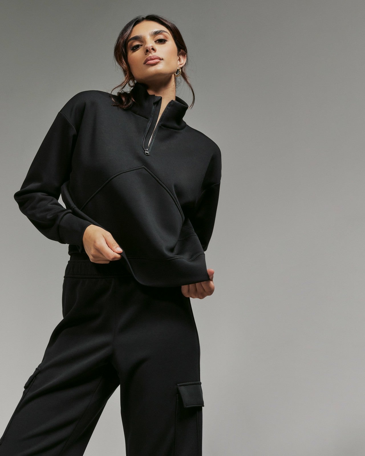 7Diamonds REV™ Crop Quarter-Zip Pullover