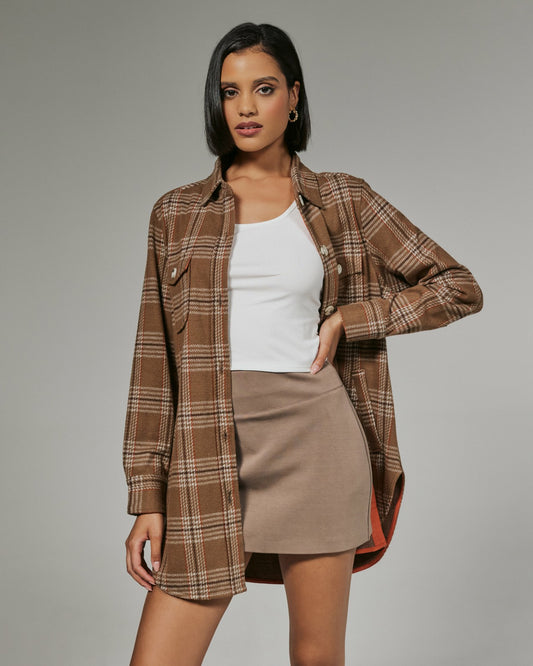 7Diamonds Generation™ Plaid Shacket
