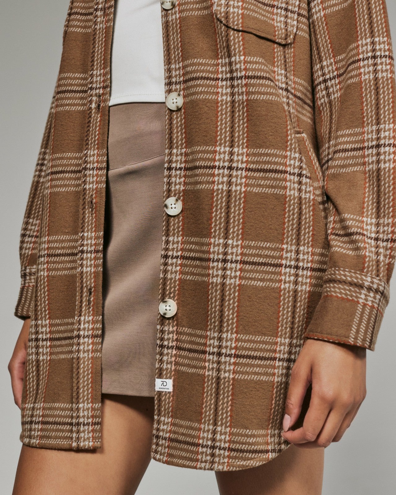 7Diamonds Generation™ Plaid Shacket