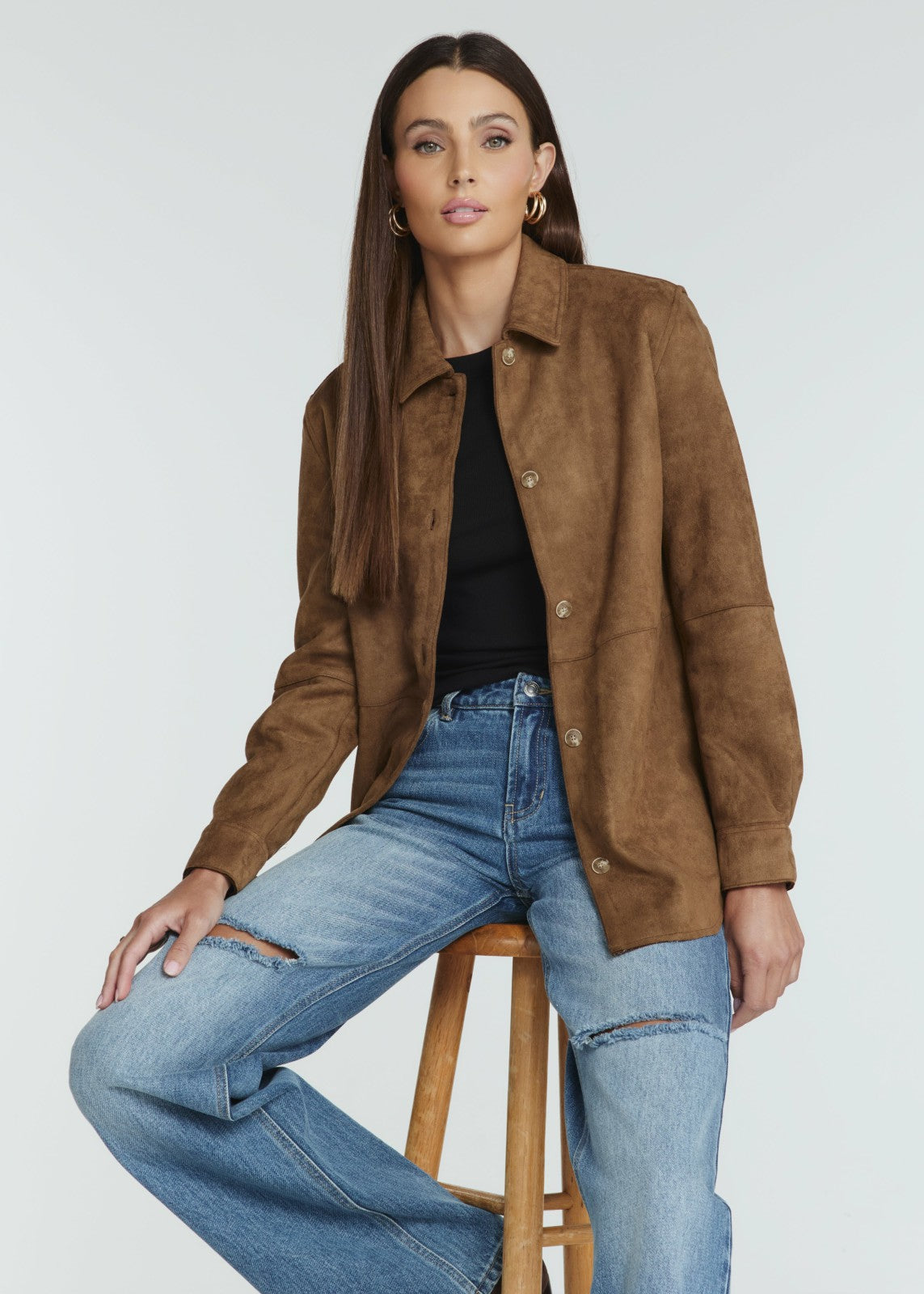 7Diamonds Dion Suede Shirt