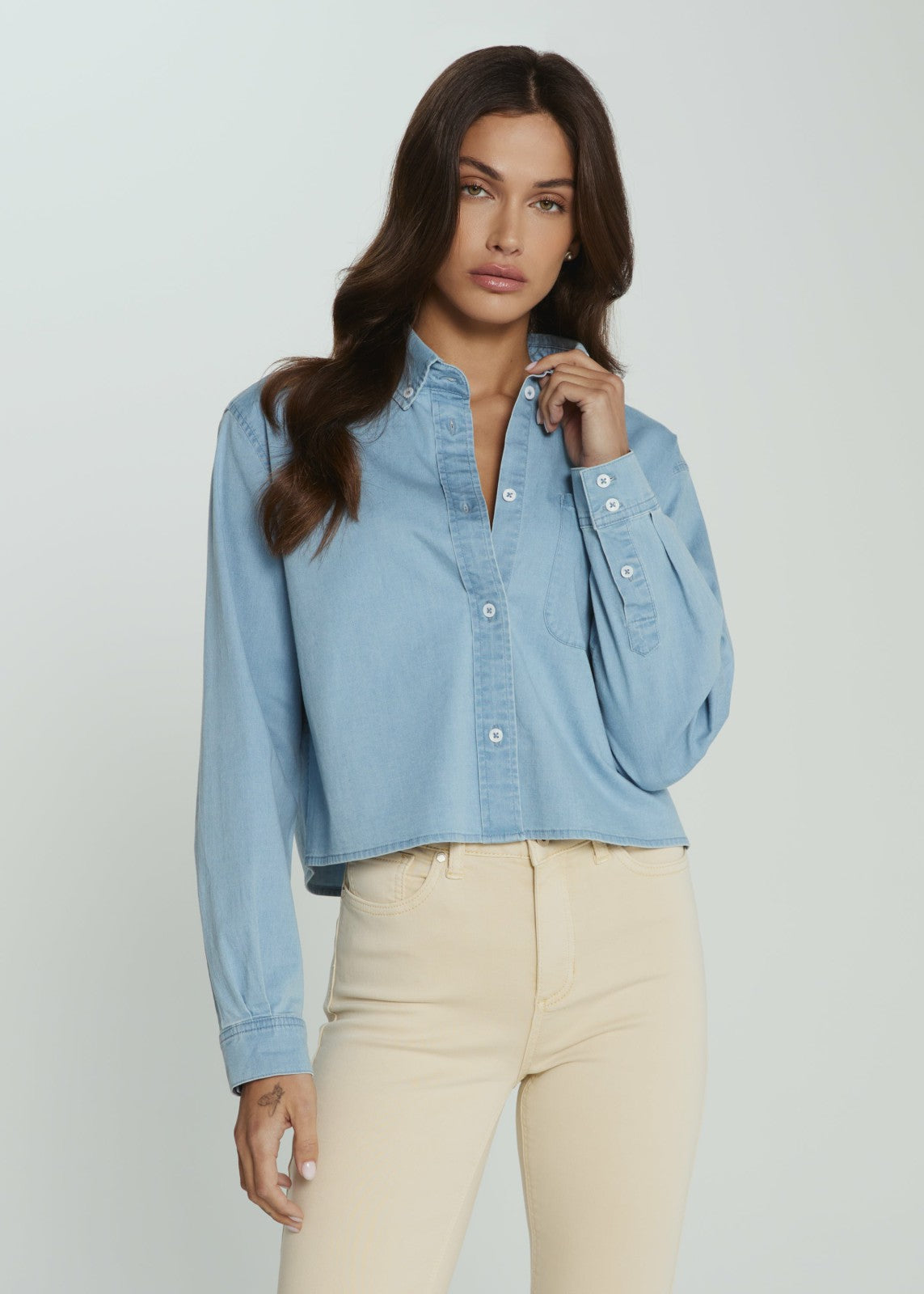 7Diamonds The Maren Cropped Shirt