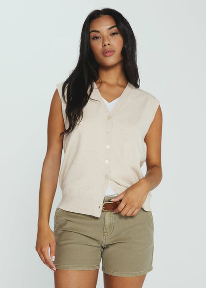 7Diamonds Mira Button Front Vest