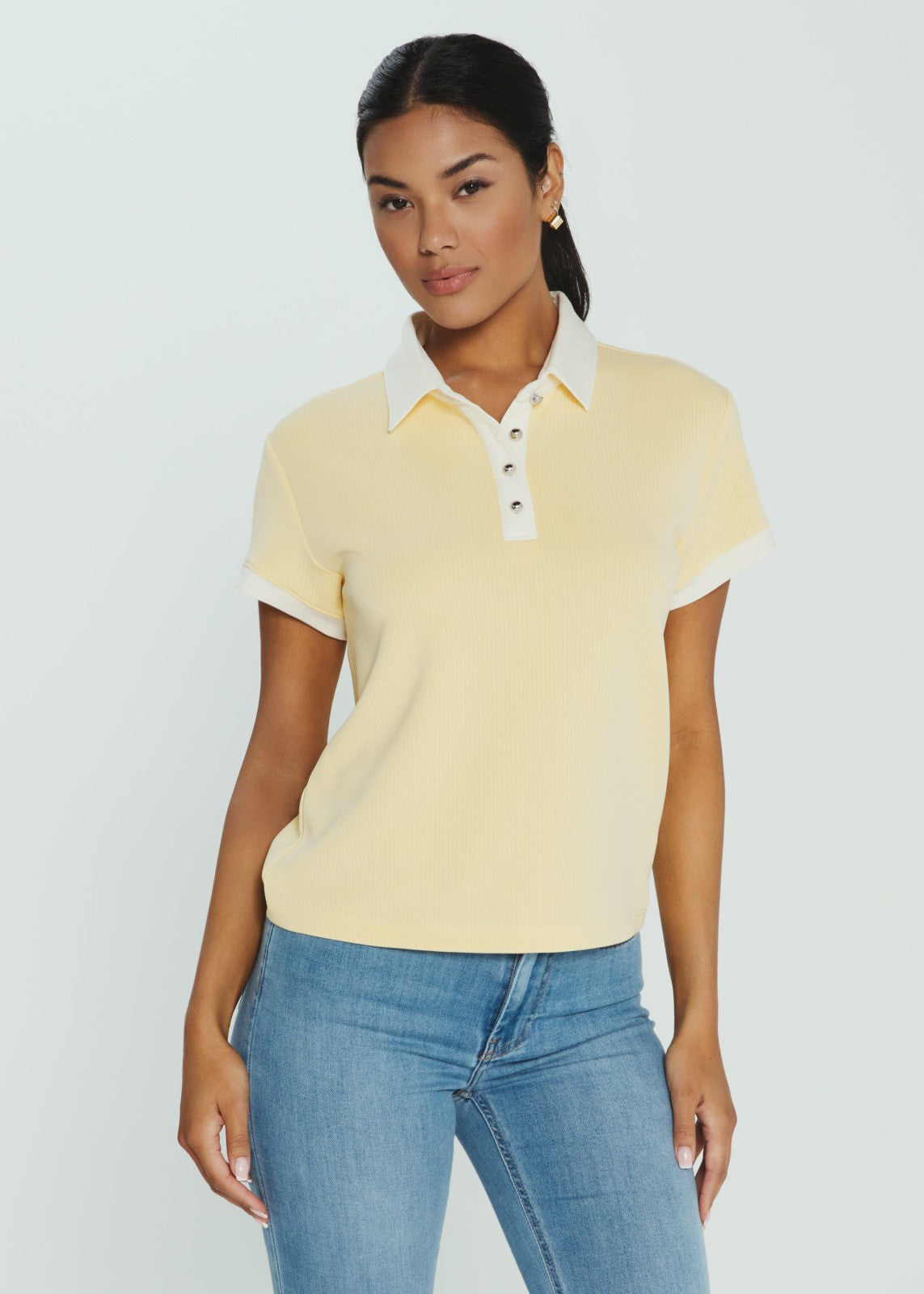 7Diamonds REV Ribbed Contrast Polo