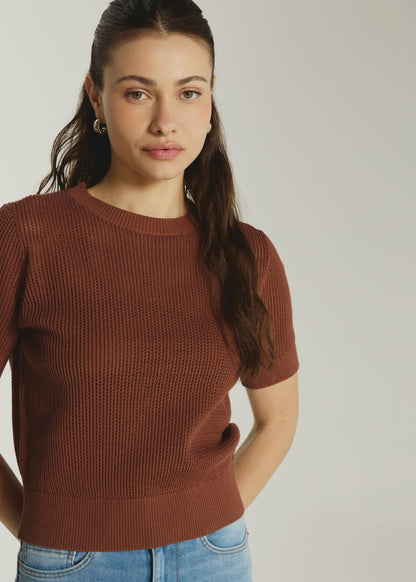 7Diamonds Selene Open Knit Top