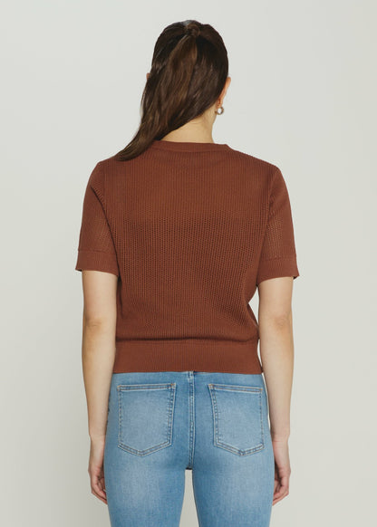 7Diamonds Selene Open Knit Top