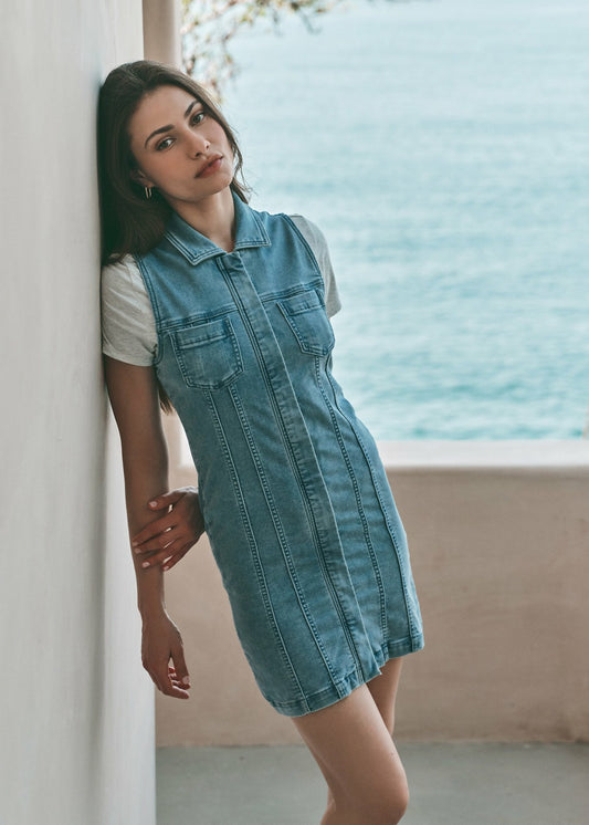 7Diamonds Generation Denim Mini Dress