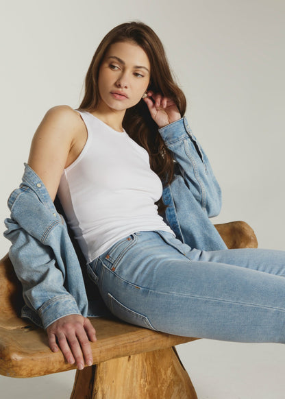7Diamonds Modal Ribbed Crew Tank