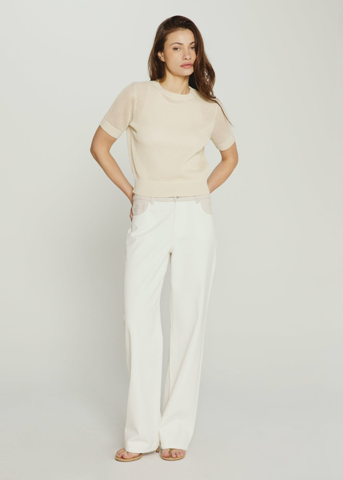 7Diamonds Selene Open Knit Top