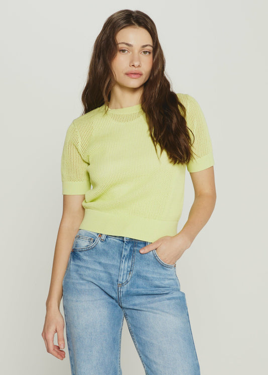 7Diamonds Selene Open Knit Top