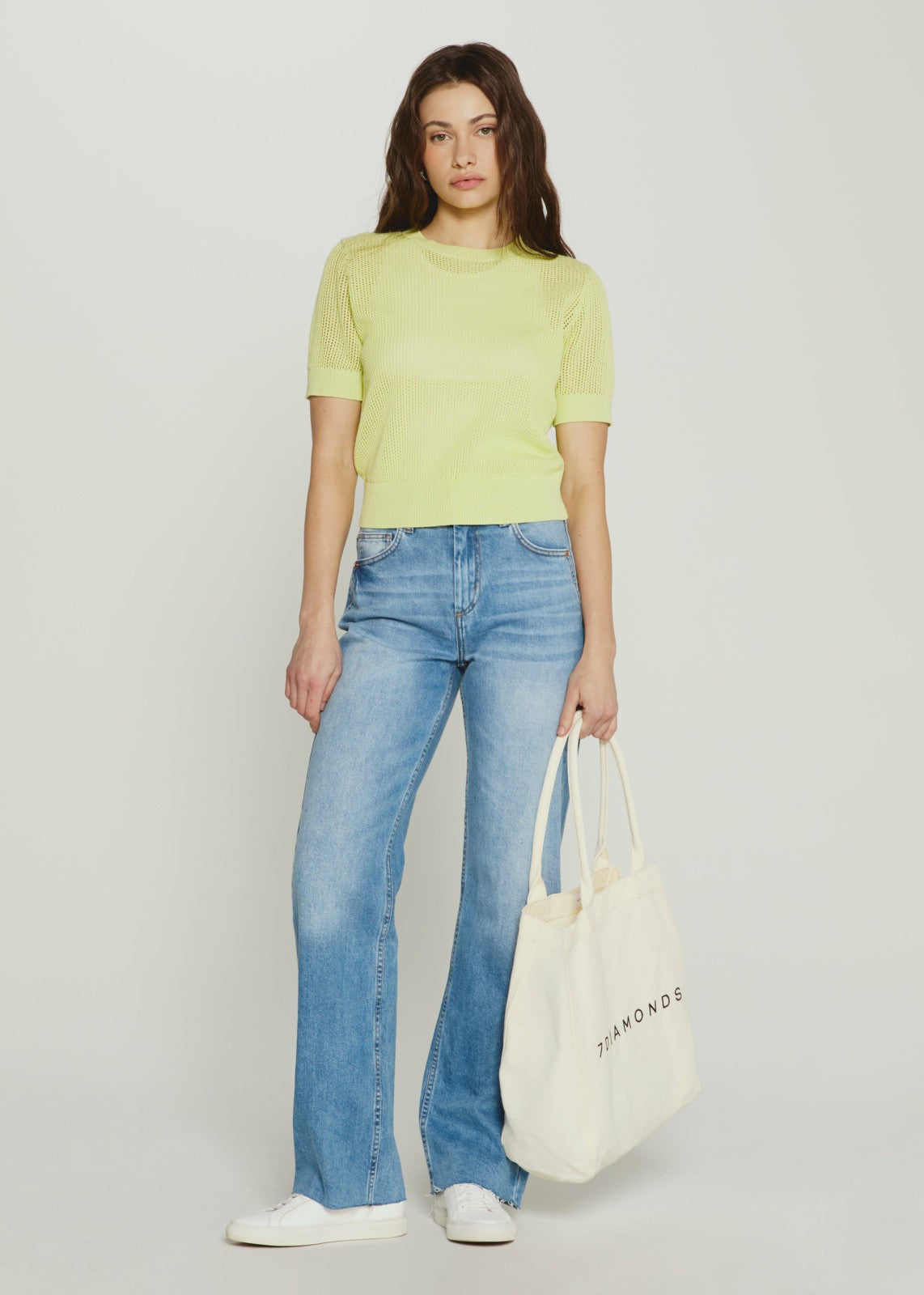 7Diamonds Selene Open Knit Top