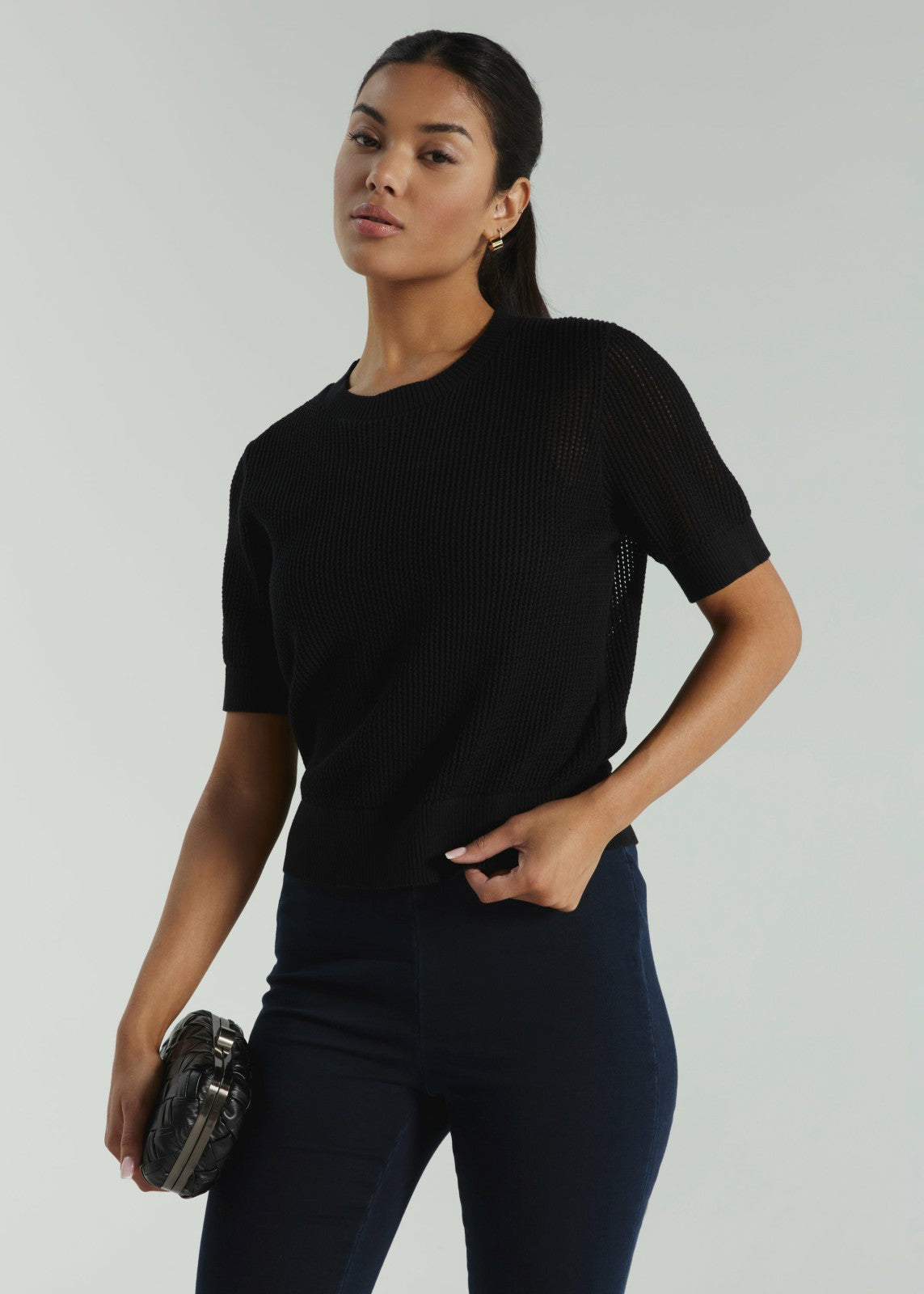 7Diamonds Selene Open Knit Top