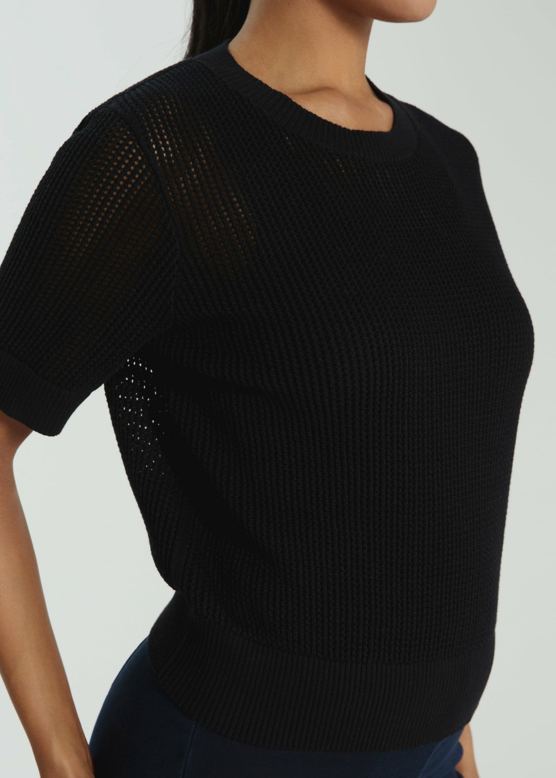 7Diamonds Selene Open Knit Top