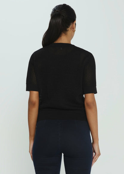 7Diamonds Selene Open Knit Top