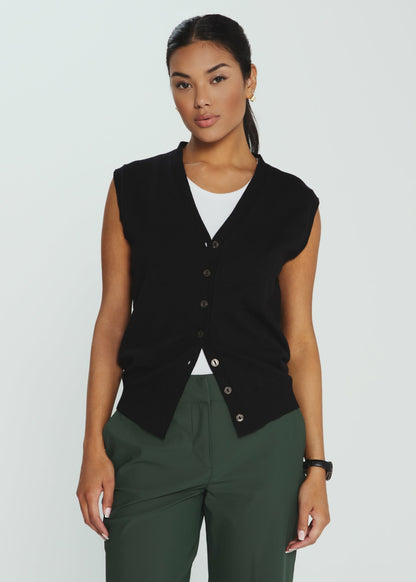 7Diamonds Mira Button Front Vest
