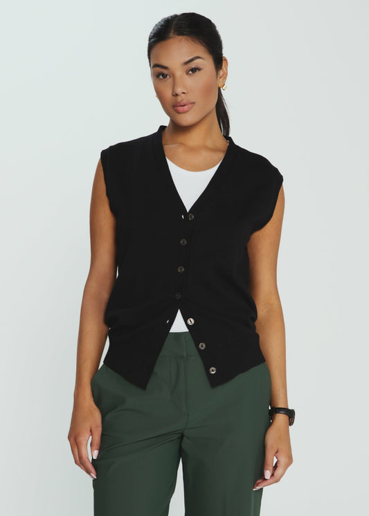 7Diamonds Mira Button Front Vest