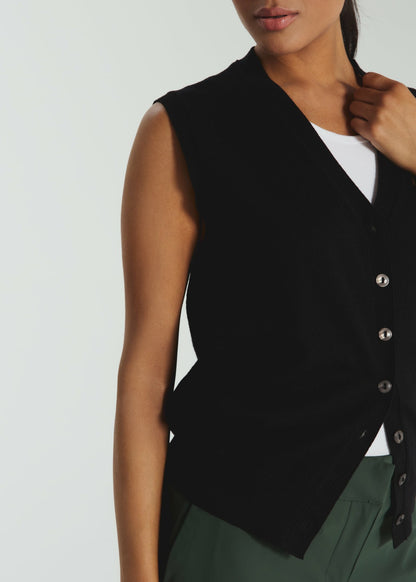 7Diamonds Mira Button Front Vest