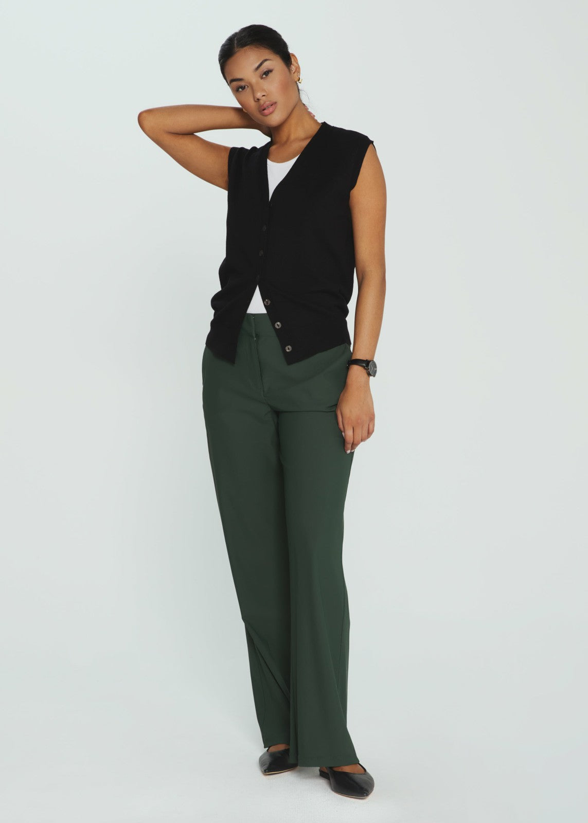 7Diamonds Mira Button Front Vest