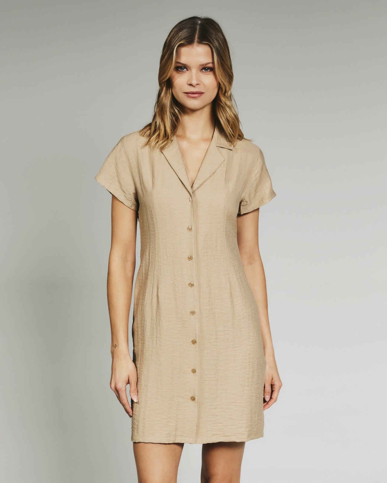 7Diamonds Oasis Linen Shirt Dress