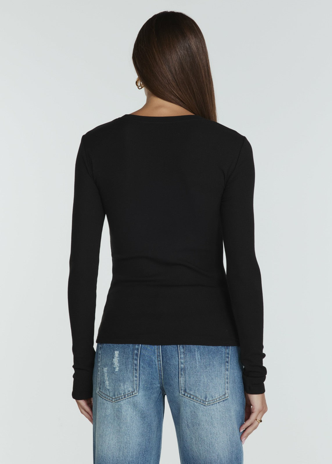 7Diamonds Modal Long Sleeve Ribbed T-Shirt