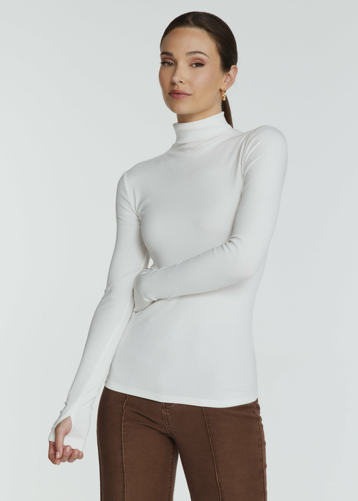 7Diamonds Modal Long Sleeve High Neck T-Shirt