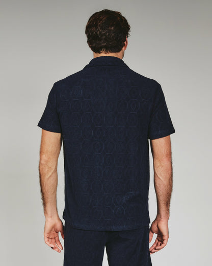 7Diamonds Ponce Terry Cloth Camp Shirt
