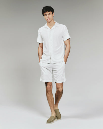 7Diamonds Ponce Terry Cloth Camp Shirt