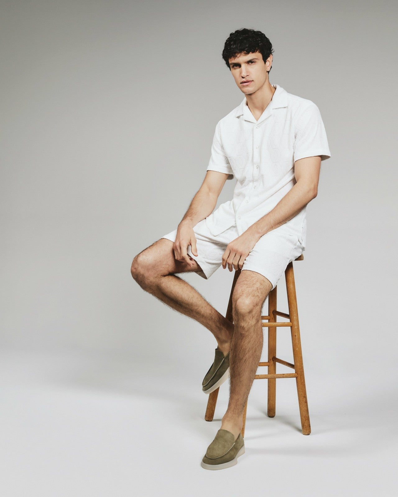 7Diamonds Ponce Terry Cloth Camp Shirt
