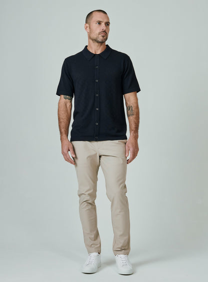 7Diamonds Venice Button Down Knit Polo