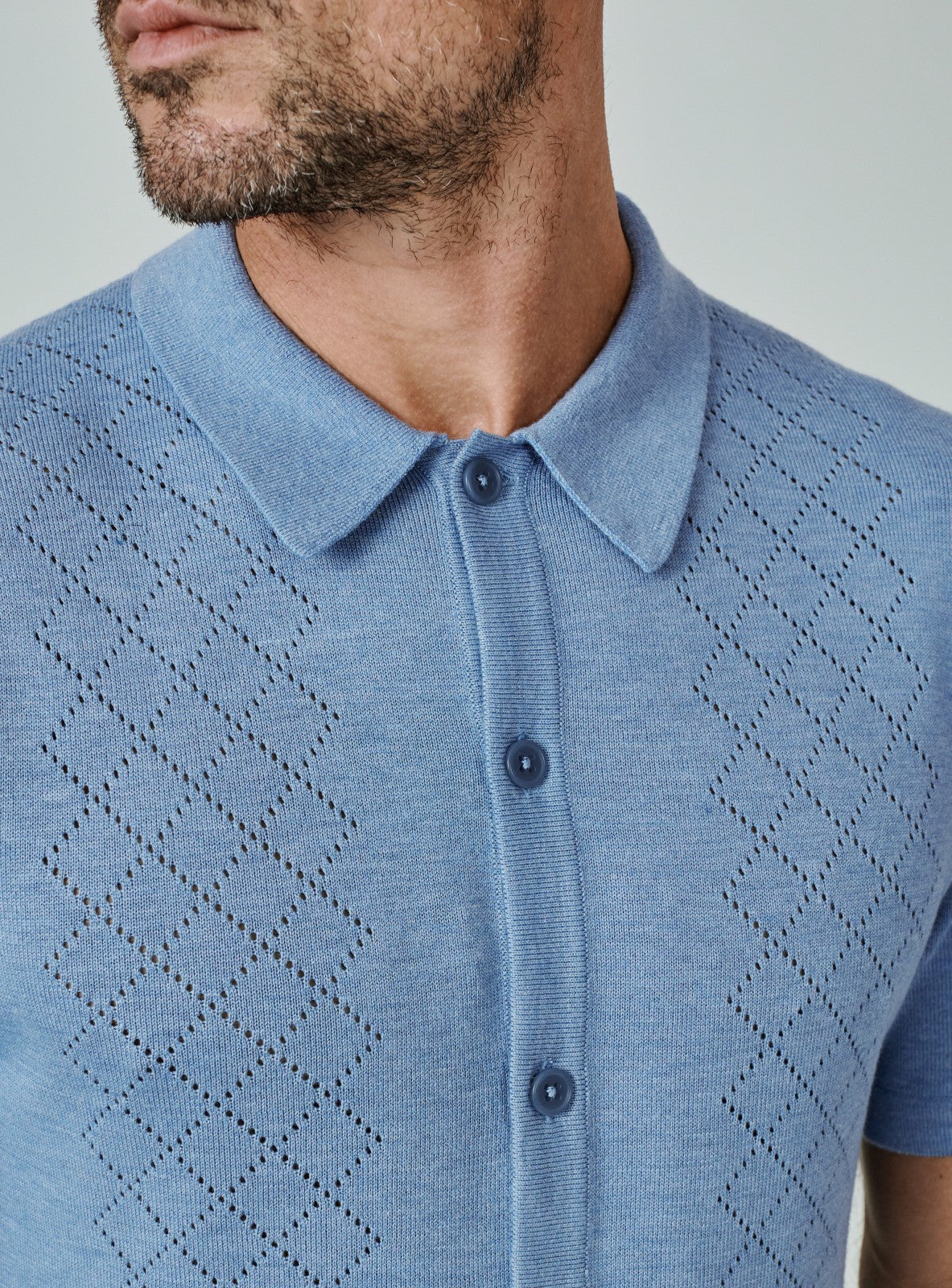 7Diamonds Venice Button Down Knit Polo