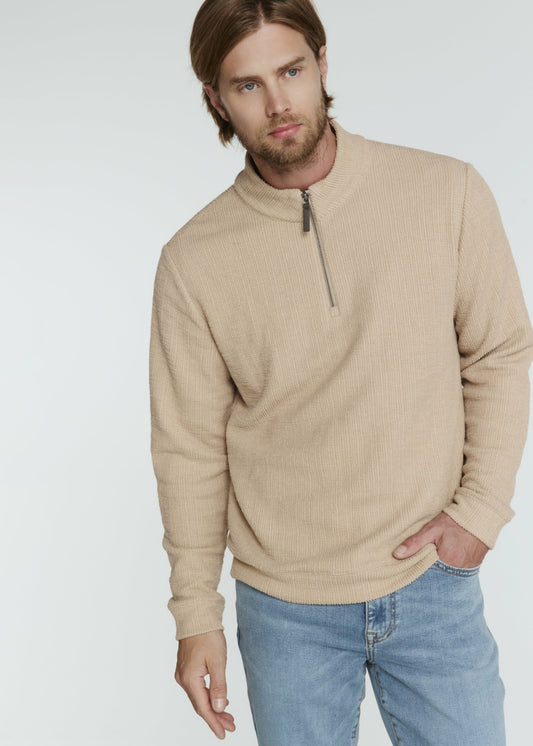 7Diamonds Monterey Textured Quarter Zip Pullover