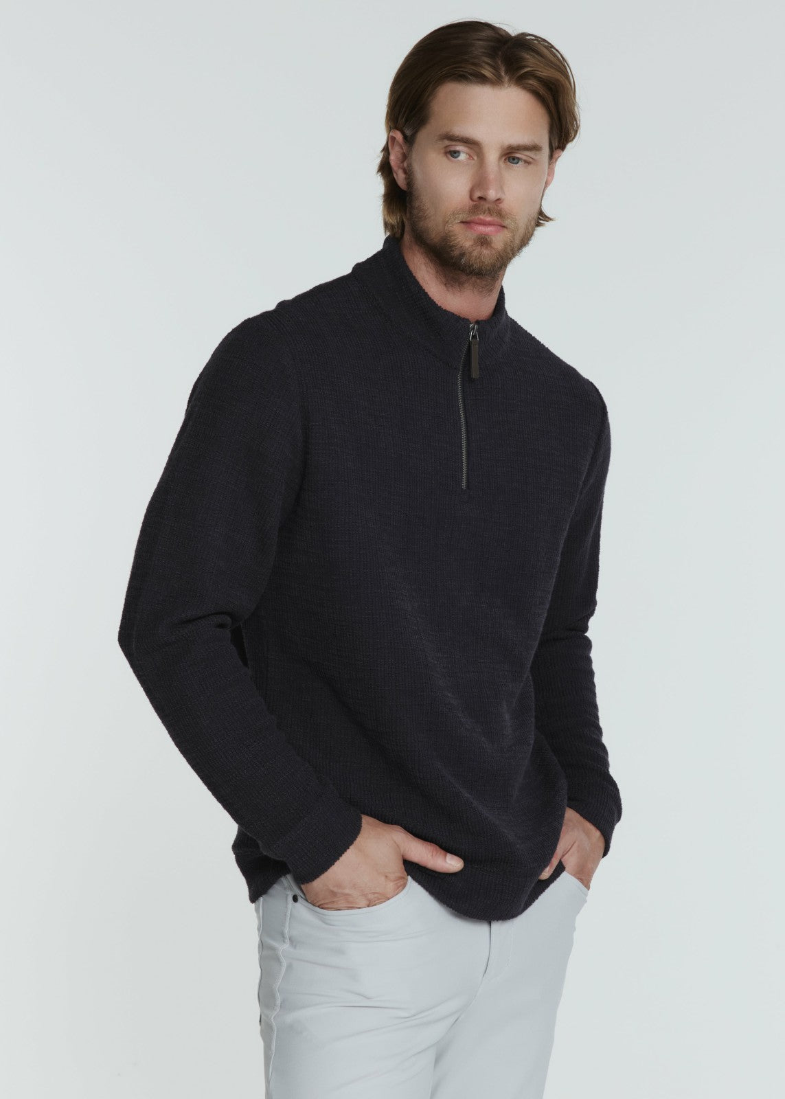 7Diamonds Monterey Textured Quarter Zip Pullover