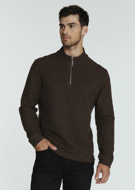 7Diamonds Monterey Textured Quarter Zip Pullover