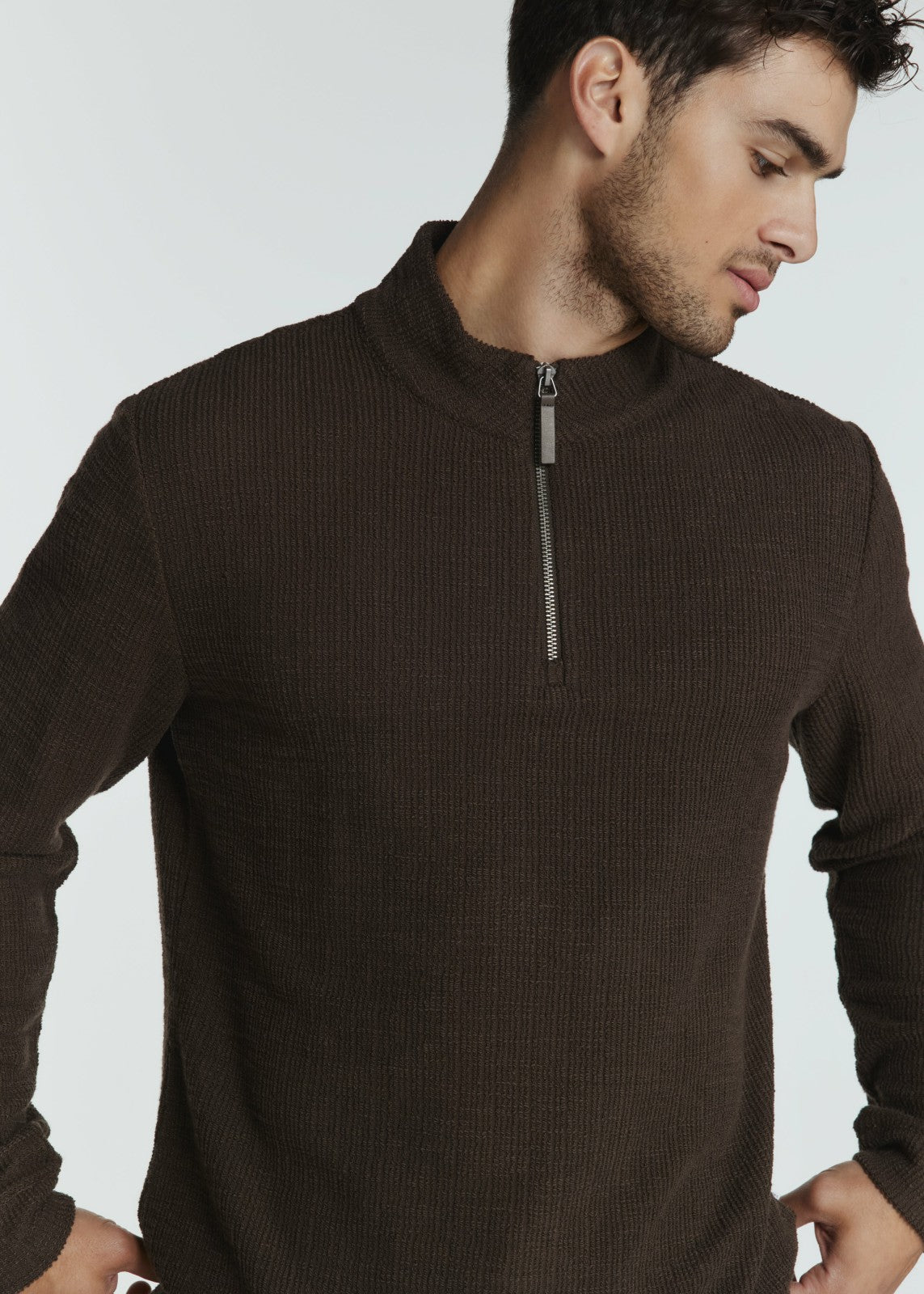 7Diamonds Monterey Textured Quarter Zip Pullover