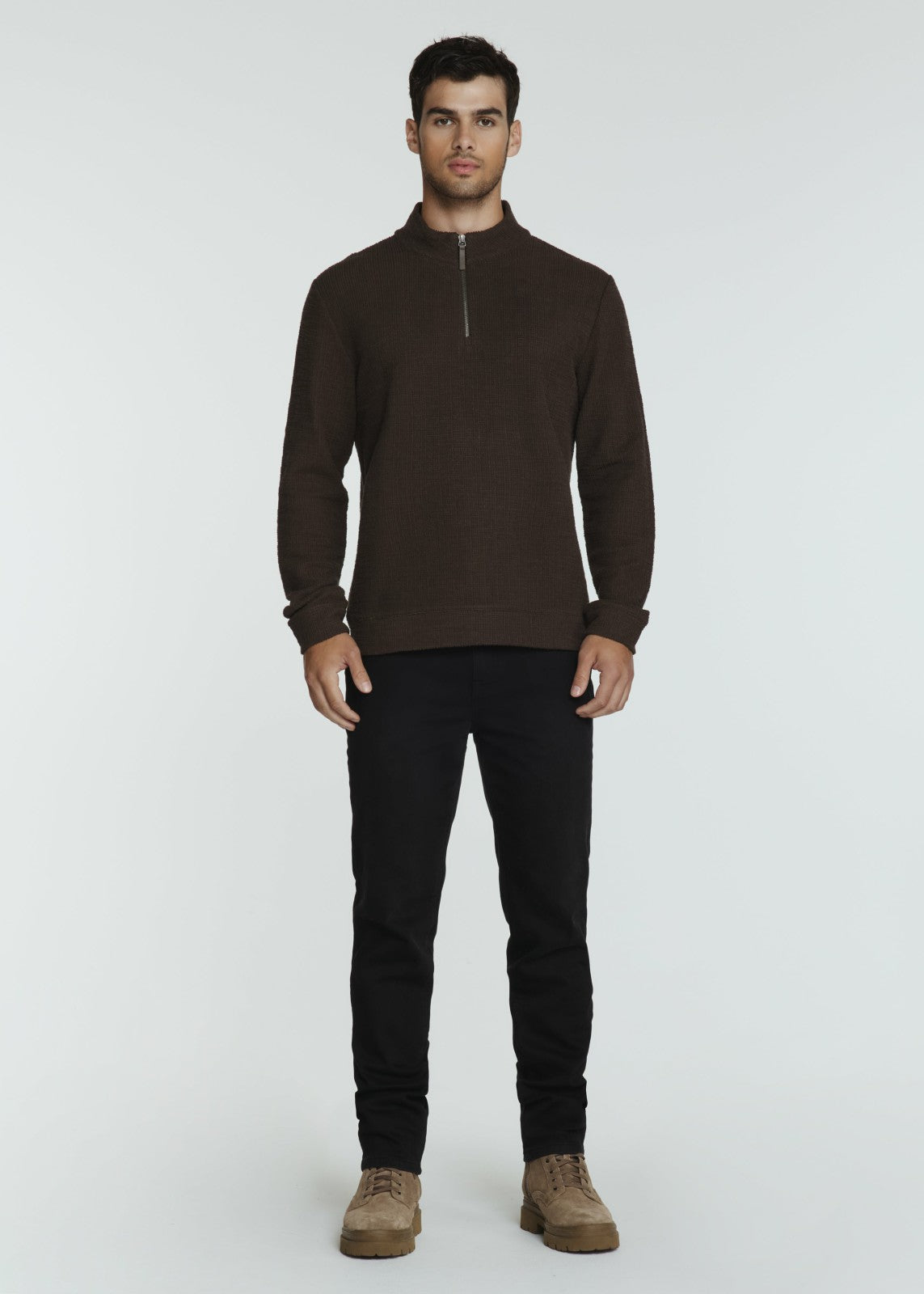 7Diamonds Monterey Textured Quarter Zip Pullover