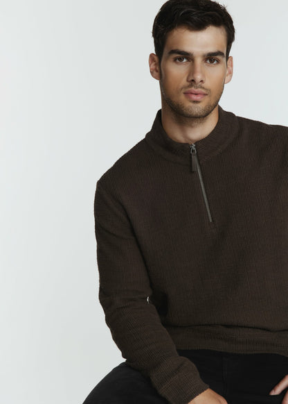 7Diamonds Monterey Textured Quarter Zip Pullover