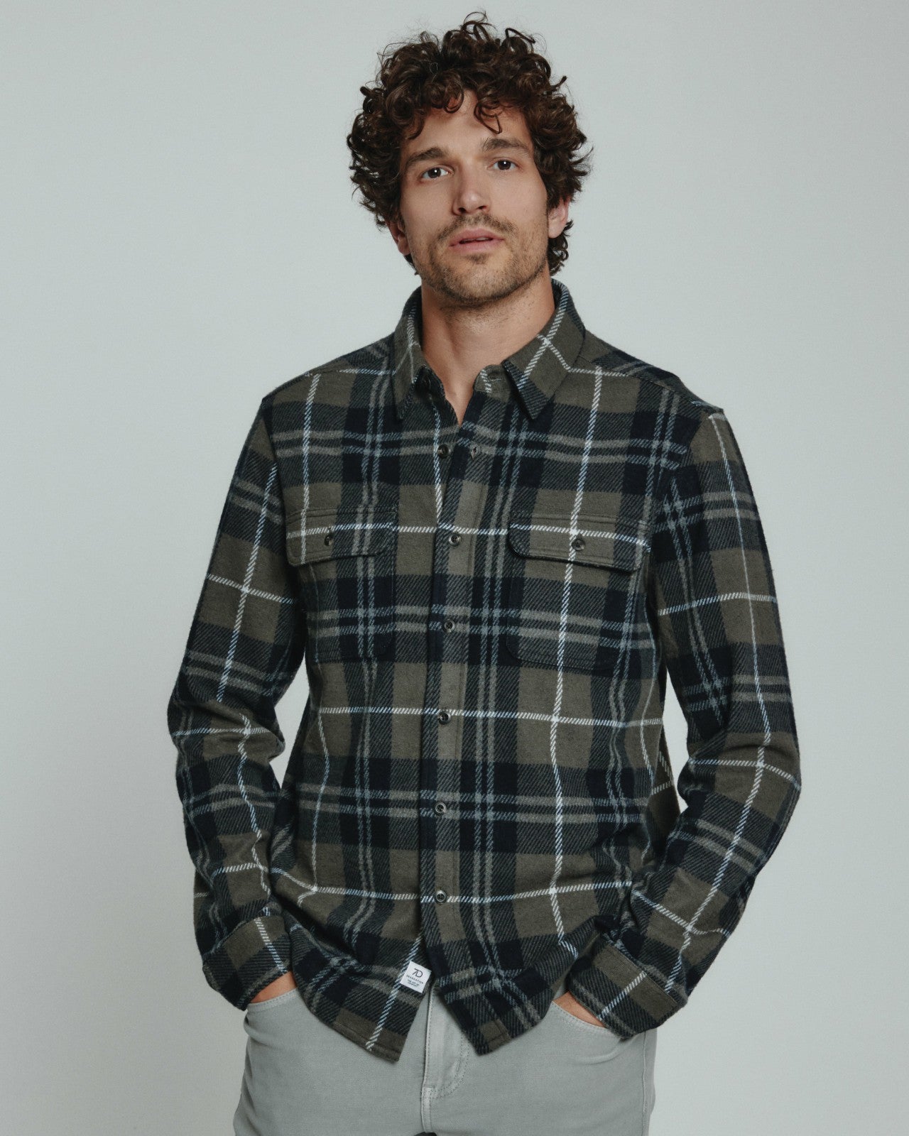 7Diamonds Generation Plaid Long Sleeve Shirt