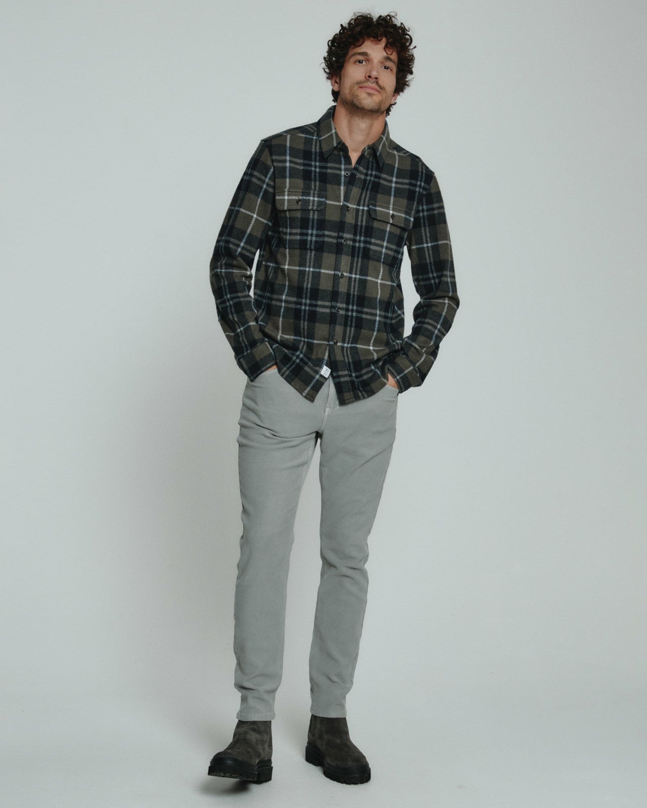 7Diamonds Generation Plaid Long Sleeve Shirt