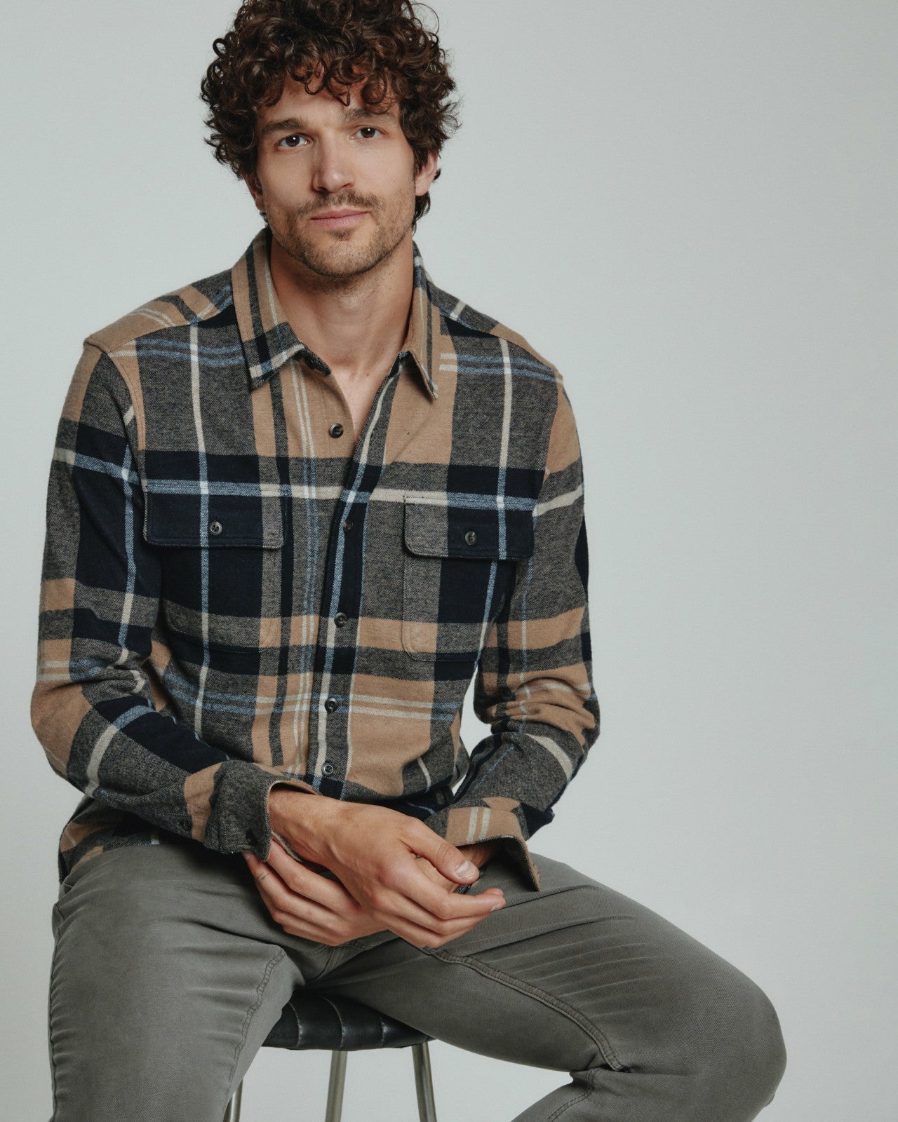 7Diamonds Generation Plaid Long Sleeve Shirt