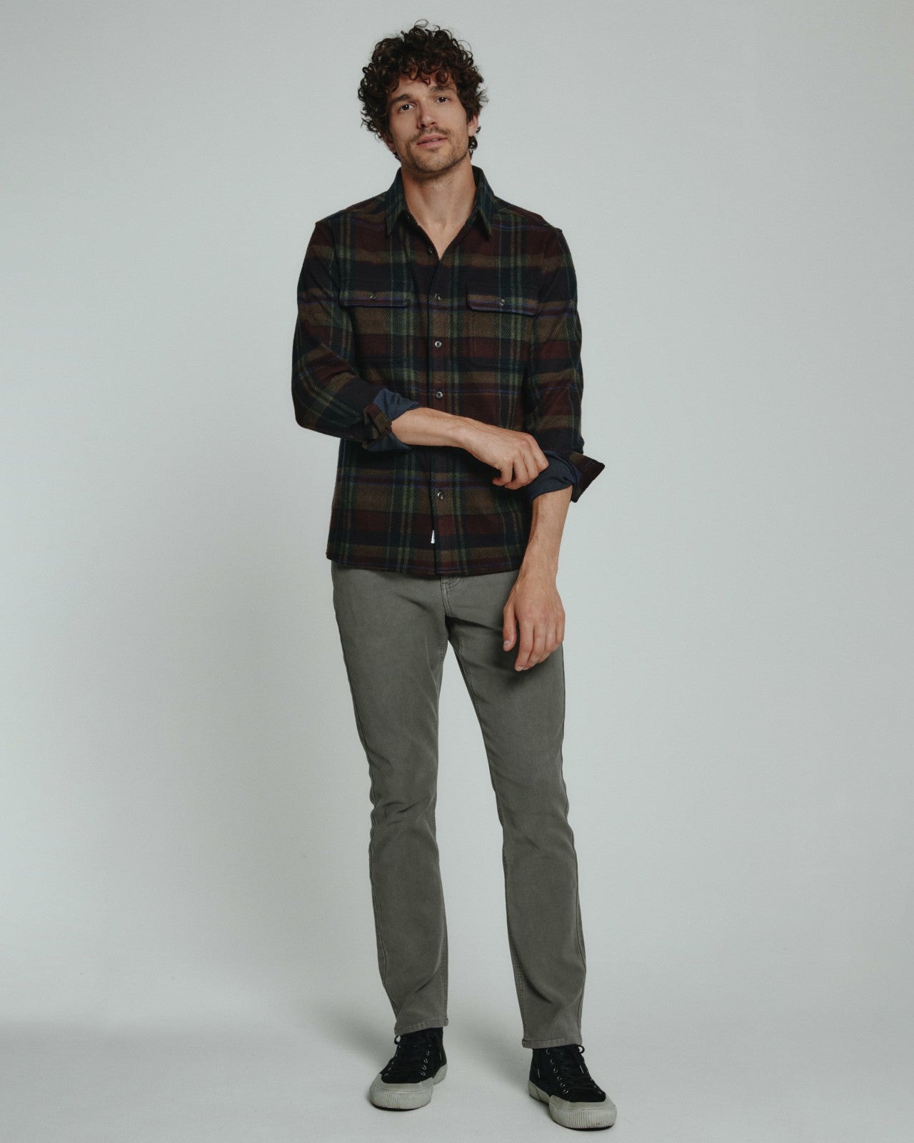 7Diamonds Generation Plaid Long Sleeve Shirt