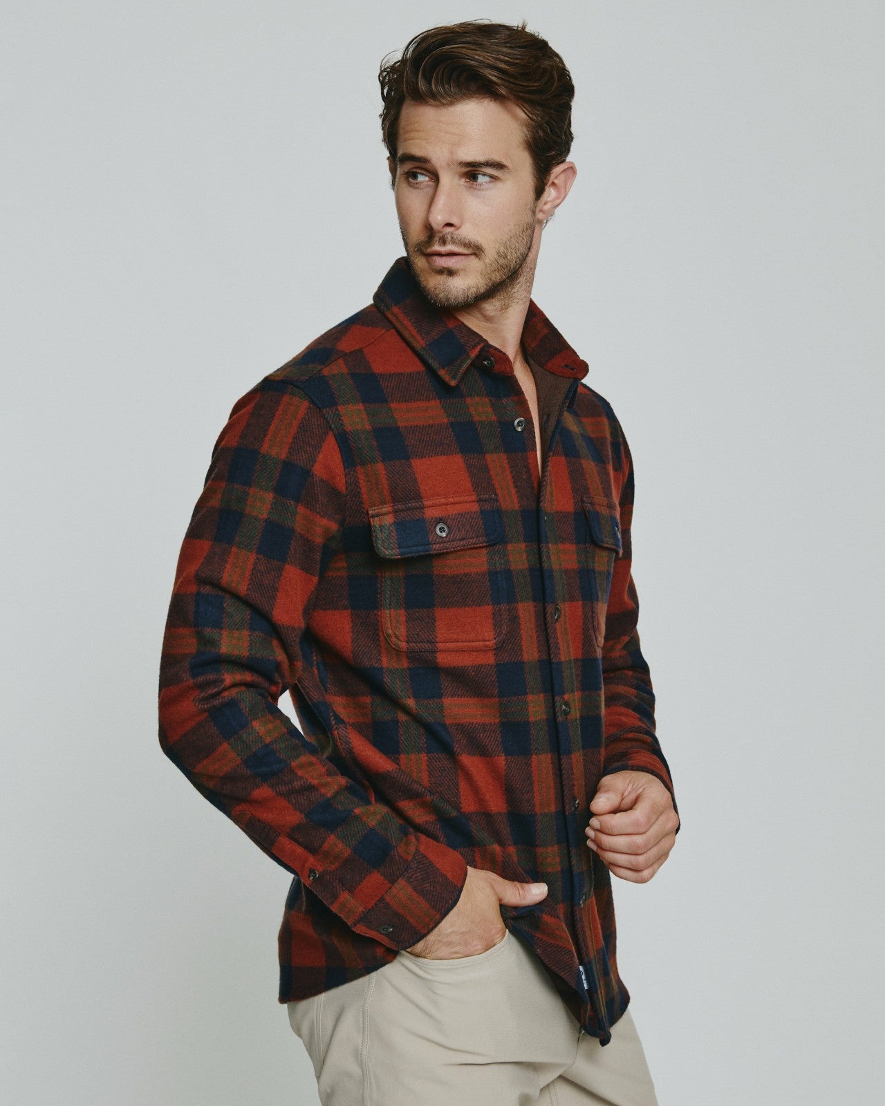 7Diamonds Generation Plaid Long Sleeve Shirt