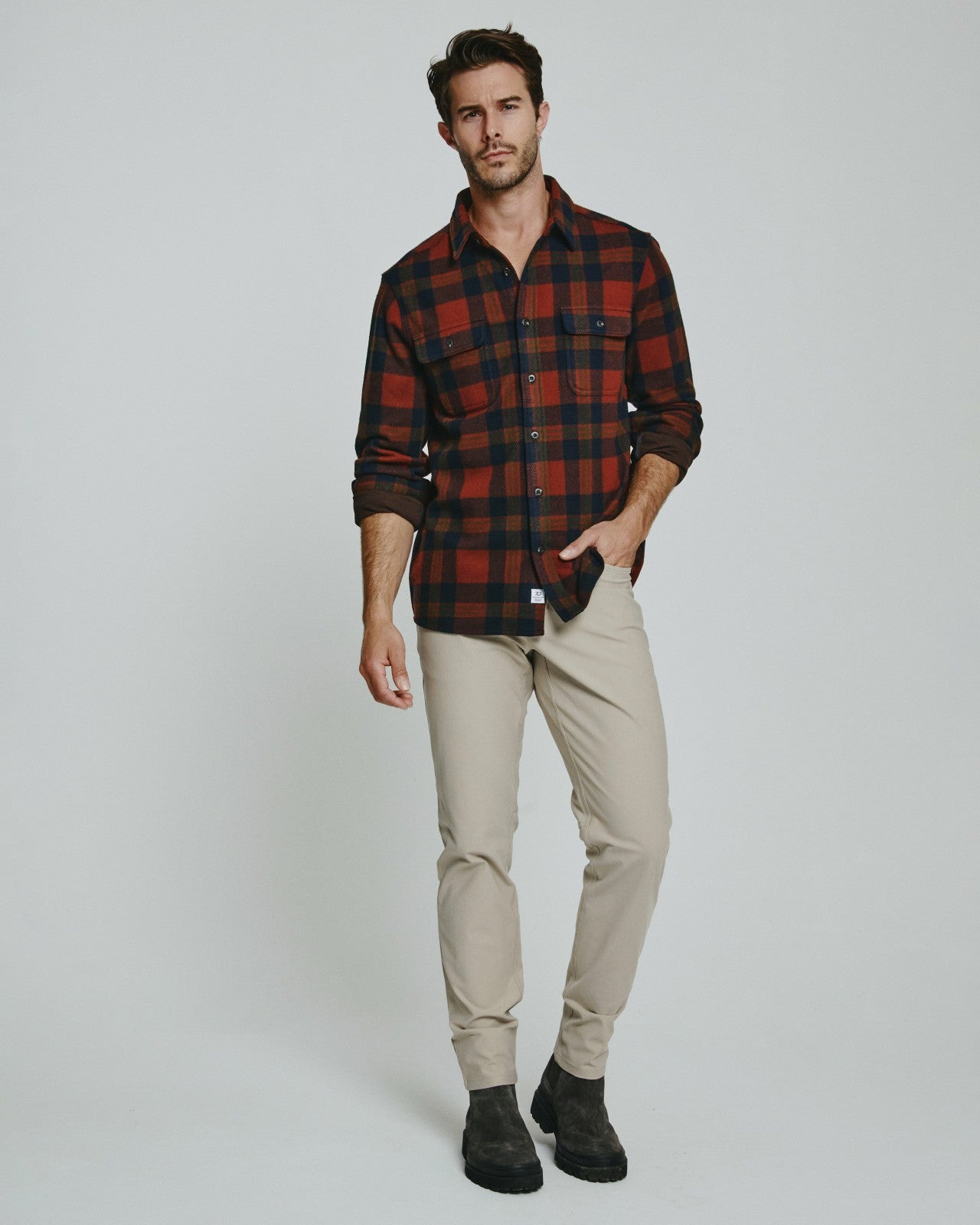 7Diamonds Generation Plaid Long Sleeve Shirt