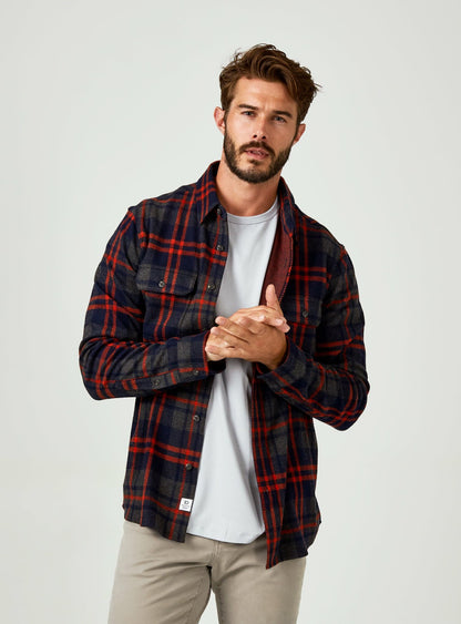 7Diamonds Generation Plaid Long Sleeve Shirt