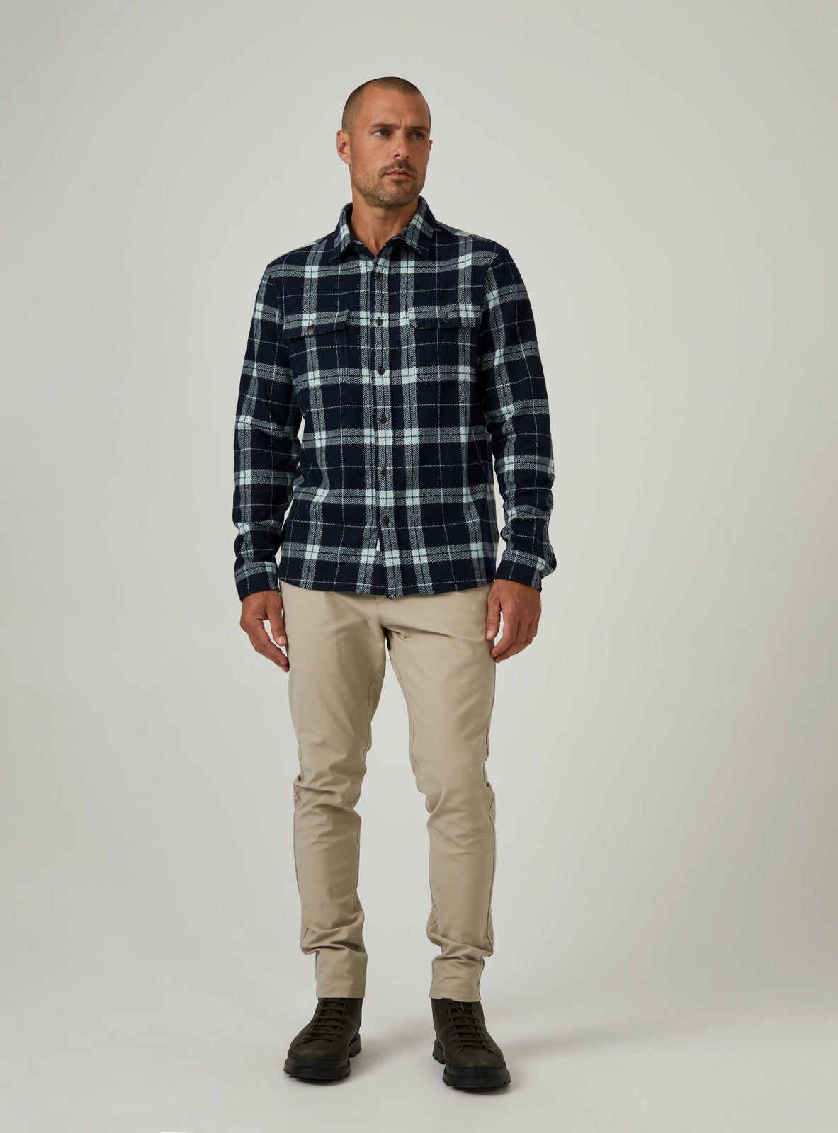 7Diamonds Generation Plaid Long Sleeve Shirt