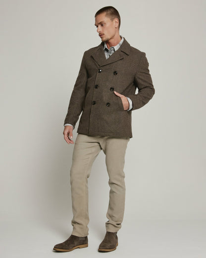 7Diamonds Generation Wool Peacoat
