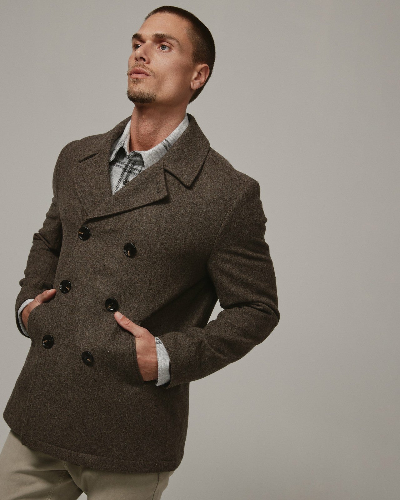 7Diamonds Generation Wool Peacoat