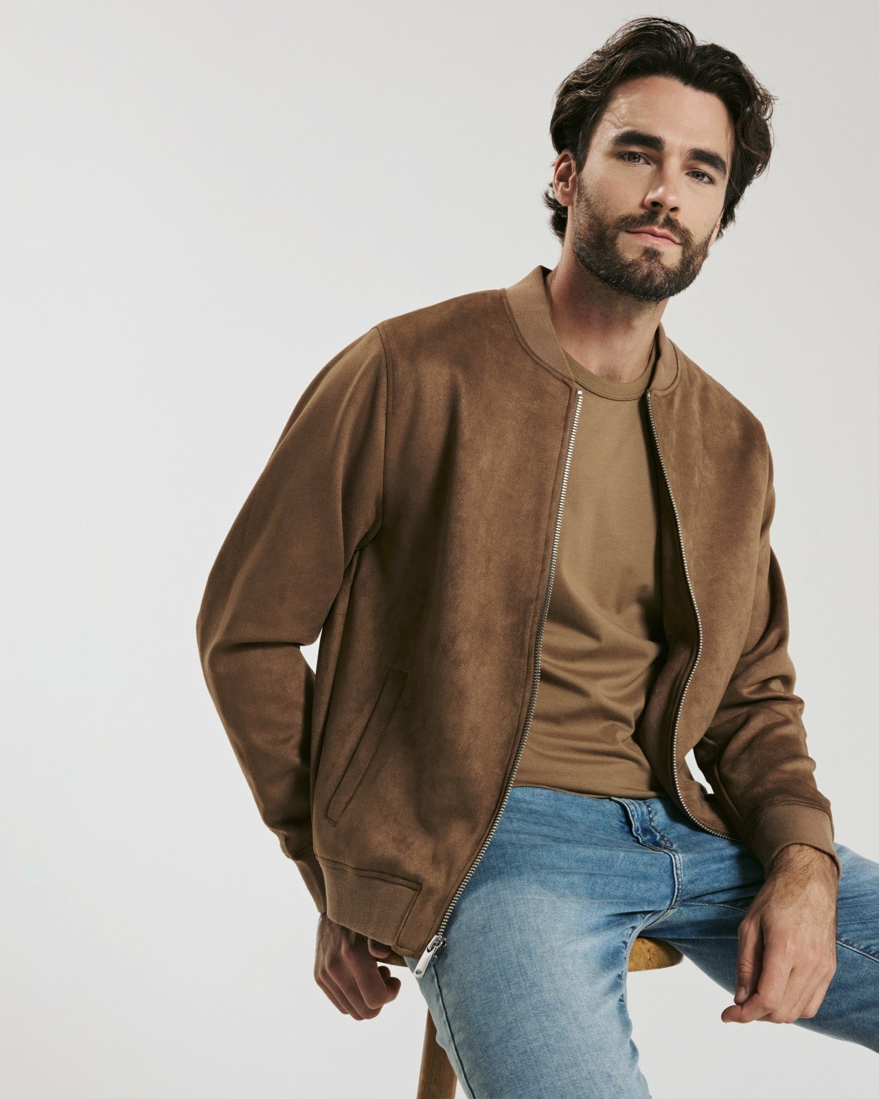 7Diamonds Evolution Suede Bomber