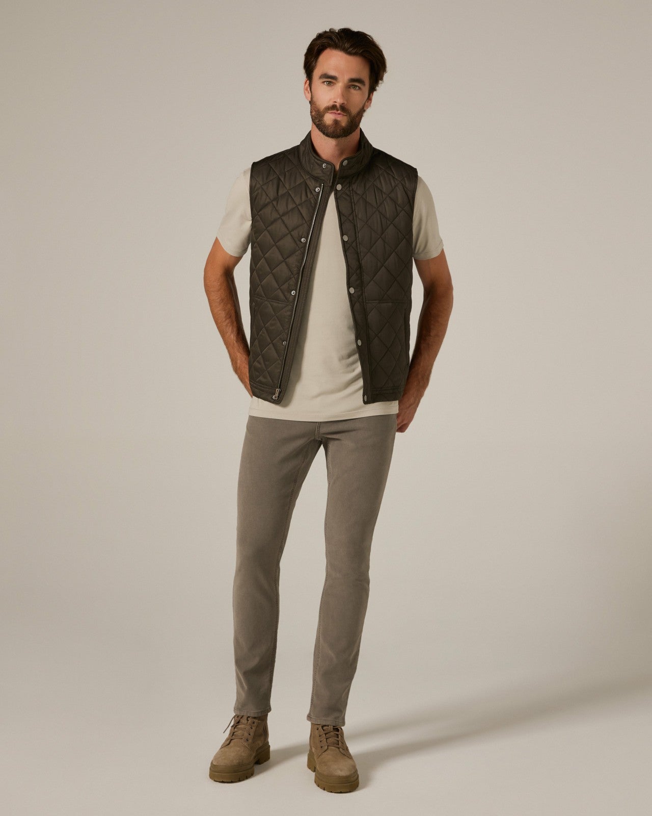 7Diamonds Crest Quilted Vest