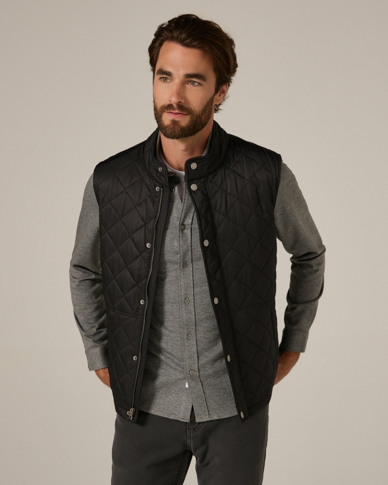 7Diamonds Crest Quilted Vest